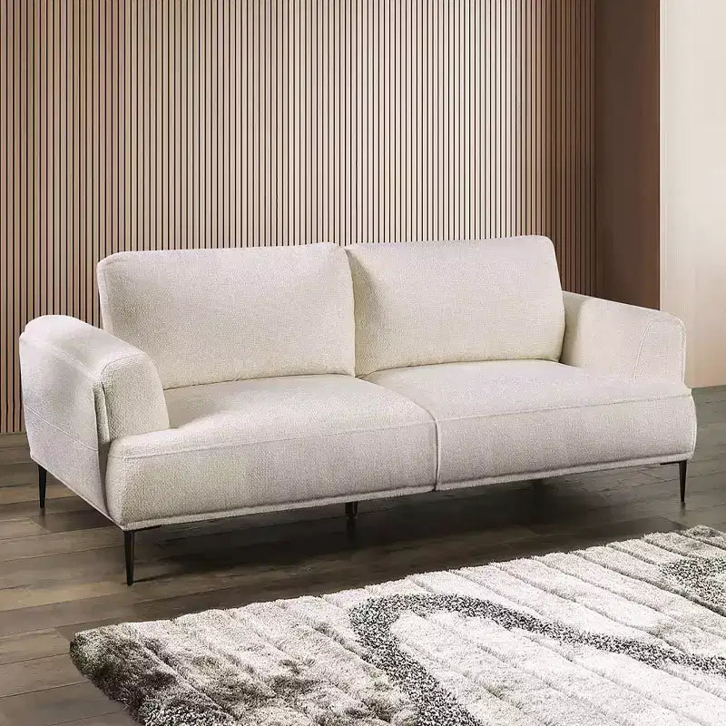 MAISONS : Intérieur + Extérieur Canapé inclinable en chenille Tubera 81" avec coussin d'assise en T et dossier extensible