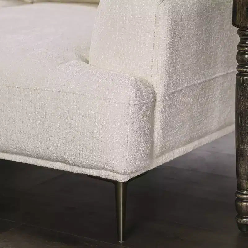 MAISONS : Intérieur + Extérieur Canapé inclinable en chenille Tubera 81" avec coussin d'assise en T et dossier extensible
