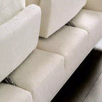 MAISONS : Intérieur + Extérieur Canapé inclinable en chenille Tubera 81" avec coussin d'assise en T et dossier extensible