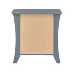Table d'appoint avec 2 tiroirs et un compartiment ouvert, Gris