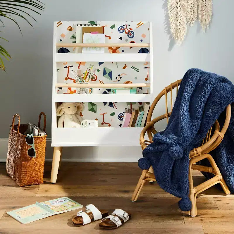 Étagère à livres moderne à trois niveaux pour enfants - Pillowfort