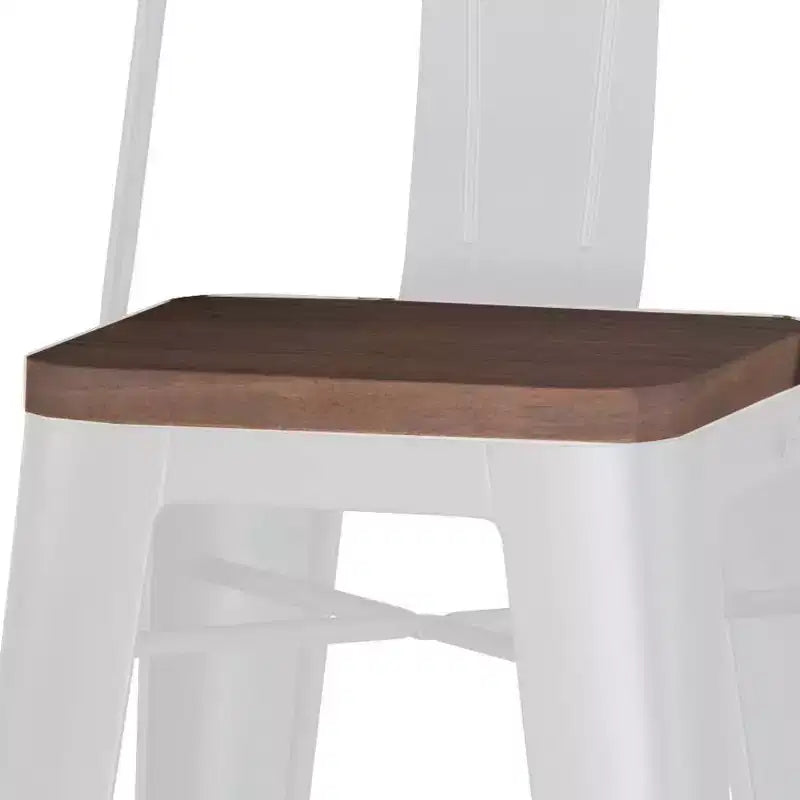 Lot de 2 tabourets de bar Josephine de 30 po en métal et bois à hauteur de comptoir - WyndenHall : Hauteur fixe