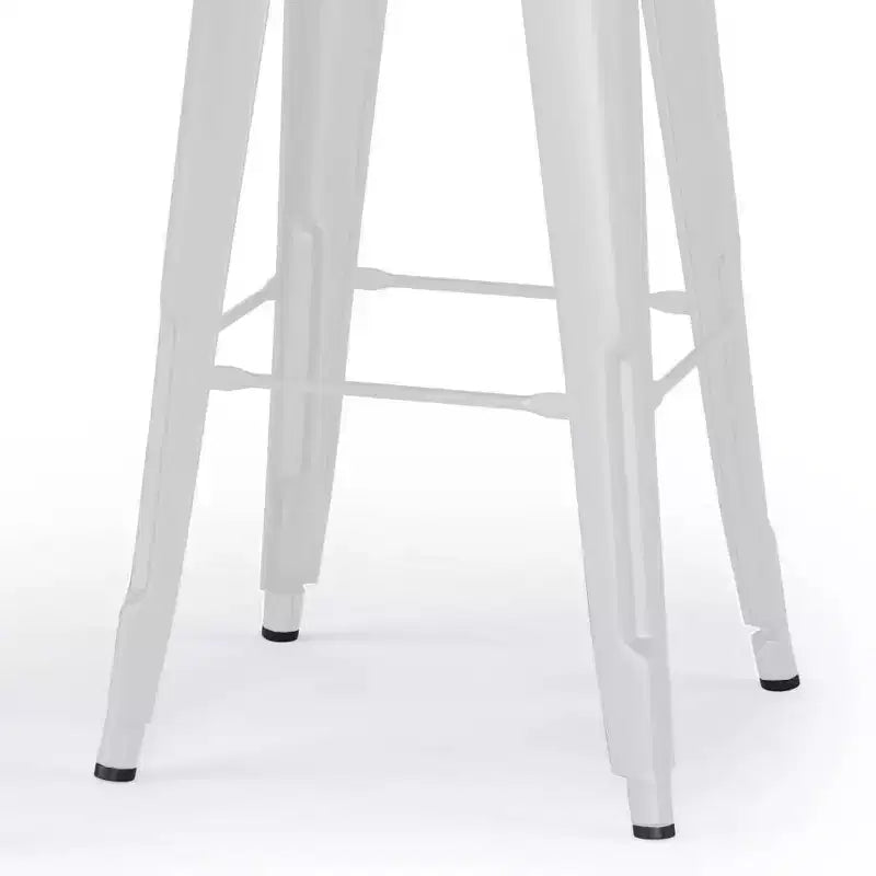 Lot de 2 tabourets de bar Josephine de 30 po en métal et bois à hauteur de comptoir - WyndenHall : Hauteur fixe