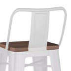 Lot de 2 tabourets de bar Josephine de 30 po en métal et bois à hauteur de comptoir - WyndenHall : Hauteur fixe