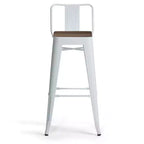 Lot de 2 tabourets de bar Josephine de 30 po en métal et bois à hauteur de comptoir - WyndenHall : Hauteur fixe
