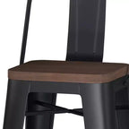 Lot de 2 tabourets de bar Josephine de 30 po en métal et bois à hauteur de comptoir - WyndenHall : Hauteur fixe