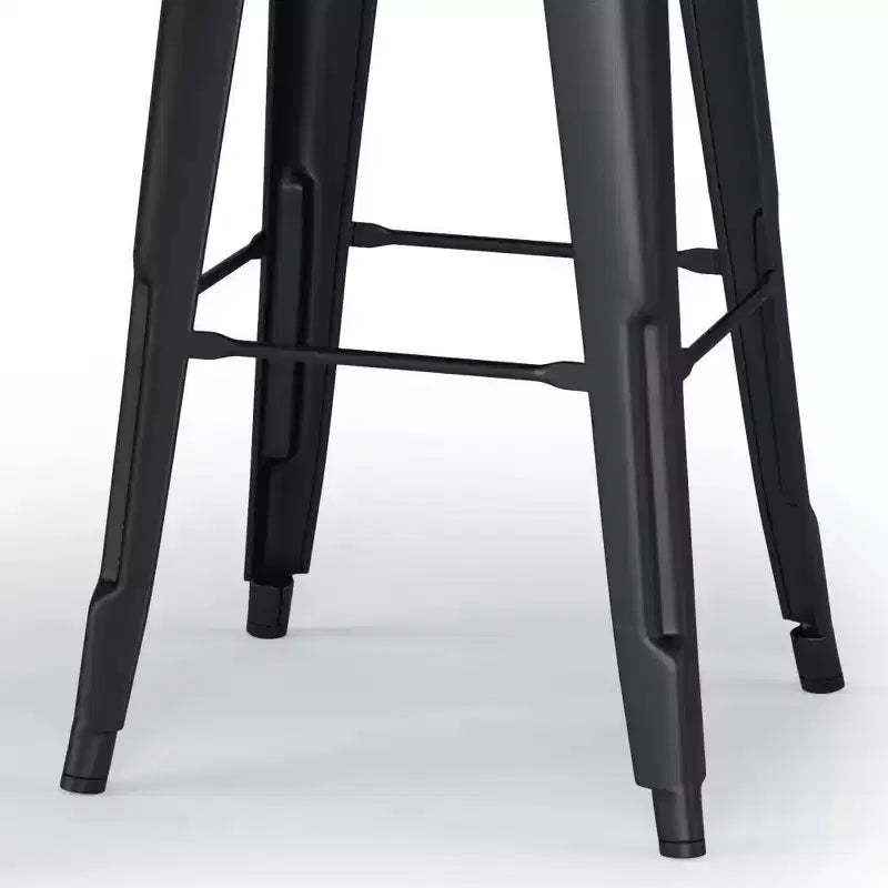 Lot de 2 tabourets de bar Josephine de 30 po en métal et bois à hauteur de comptoir - WyndenHall : Hauteur fixe