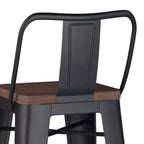 Lot de 2 tabourets de bar Josephine de 30 po en métal et bois à hauteur de comptoir - WyndenHall : Hauteur fixe