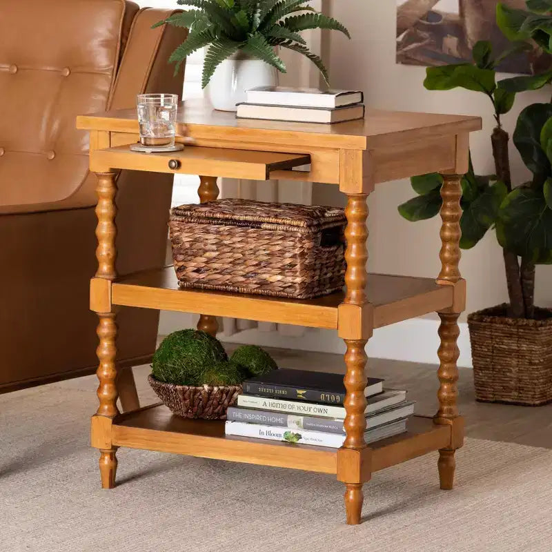Table d'appoint en bois Imogene Baxton Studio