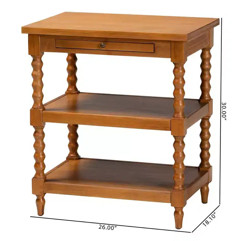 Table d'appoint en bois Imogene Baxton Studio