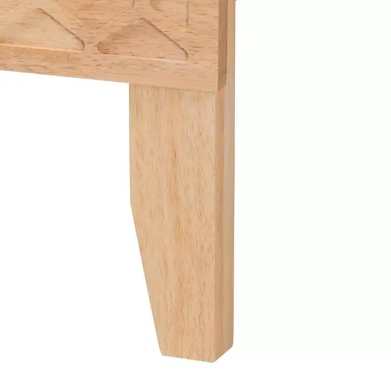 Lit plateforme sculpté en nid d'abeille Hosea Baxton Studio, couleur naturelle