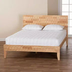Lit plateforme sculpté en nid d'abeille Hosea Baxton Studio, couleur naturelle