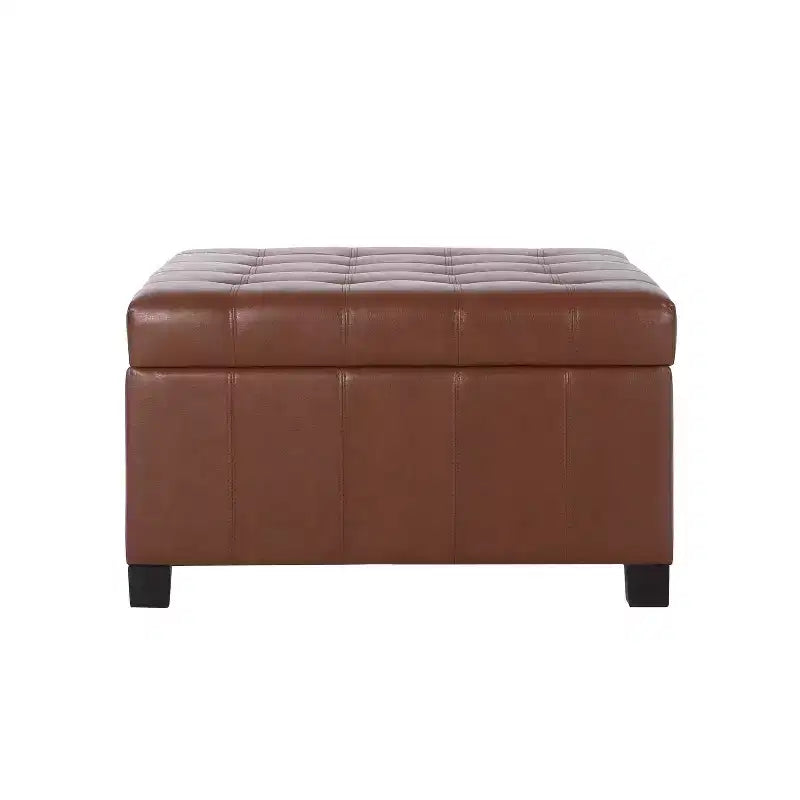 Christopher Knight Home Lismore Pouf de rangement en similicuir