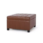 Christopher Knight Home Lismore Pouf de rangement en similicuir