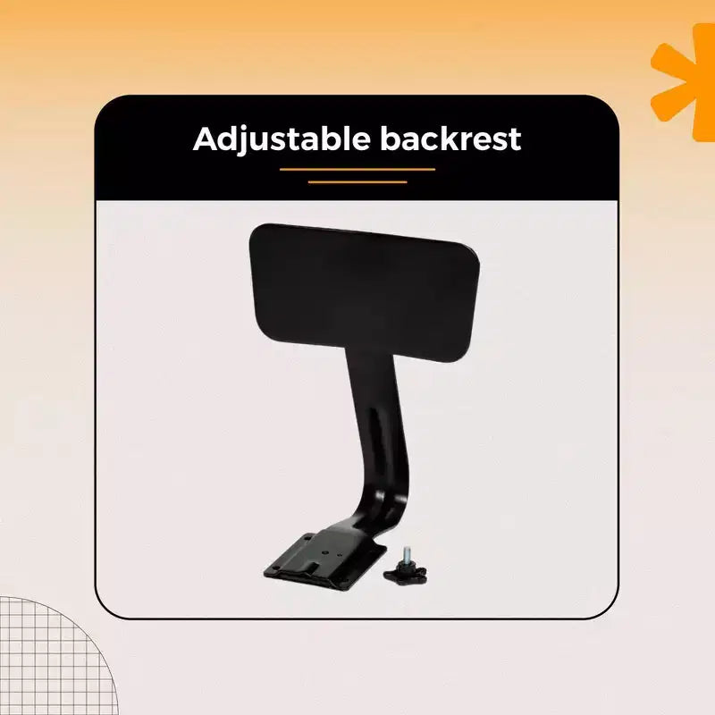 Tabouret en acier avec dossier collection Felix Hampden Furnishings 32-39 po