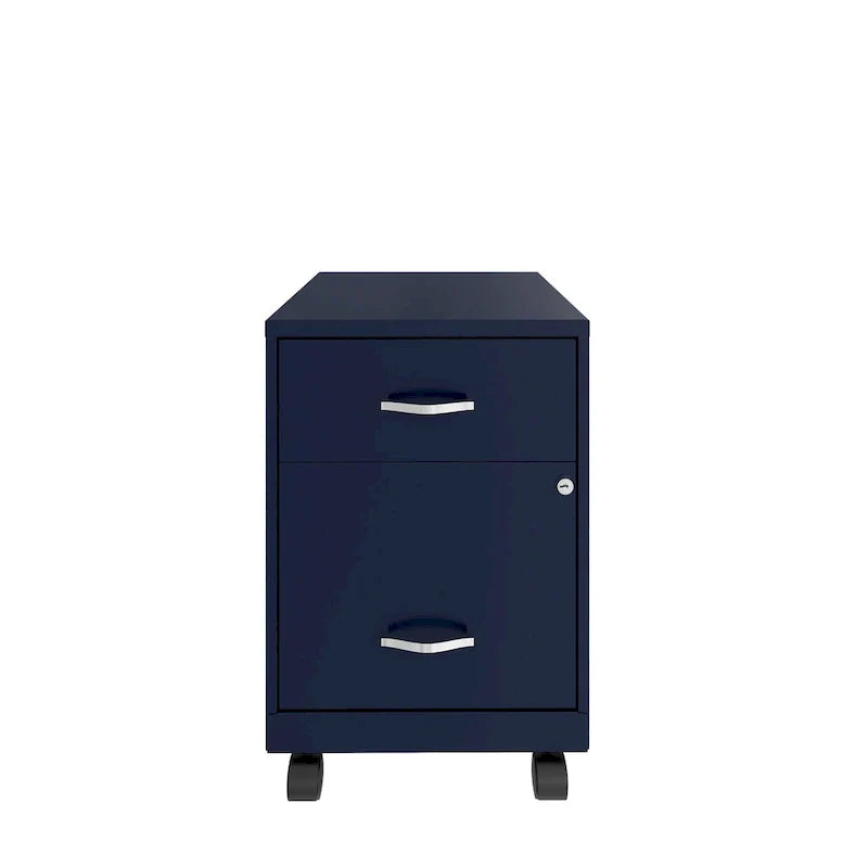 Classeur mobile vertical 2 tiroirs de 45,7 cm de profondeur, format lettre, avec tiroir accessoire Space Solutions 18