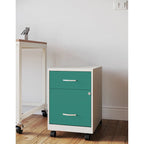 Classeur mobile vertical 2 tiroirs de 45,7 cm de profondeur, format lettre, avec tiroir accessoire Space Solutions 18