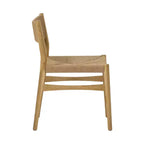 Armen Living – Lot de 2 chaises de salle à manger Erie en corde de papier tressée et bois