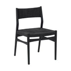Armen Living – Lot de 2 chaises de salle à manger Erie en corde de papier tressée et bois