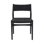 Armen Living – Lot de 2 chaises de salle à manger Erie en corde de papier tressée et bois