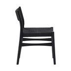 Armen Living – Lot de 2 chaises de salle à manger Erie en corde de papier tressée et bois
