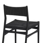 Armen Living – Lot de 2 chaises de salle à manger Erie en corde de papier tressée et bois