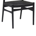 Armen Living – Lot de 2 chaises de salle à manger Erie en corde de papier tressée et bois