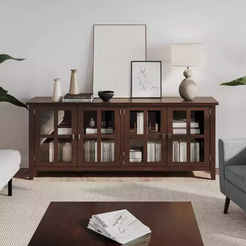 Armoire de rangement à 4 portes Stratford Wide - WyndenHall