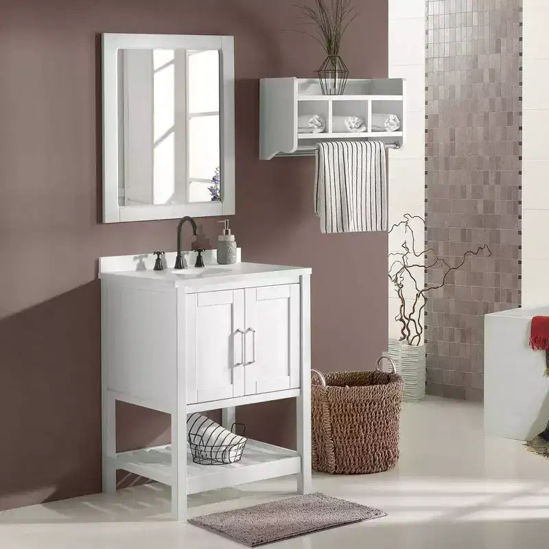 Meuble-lavabo Alaterre Furniture Bennet Blanc
