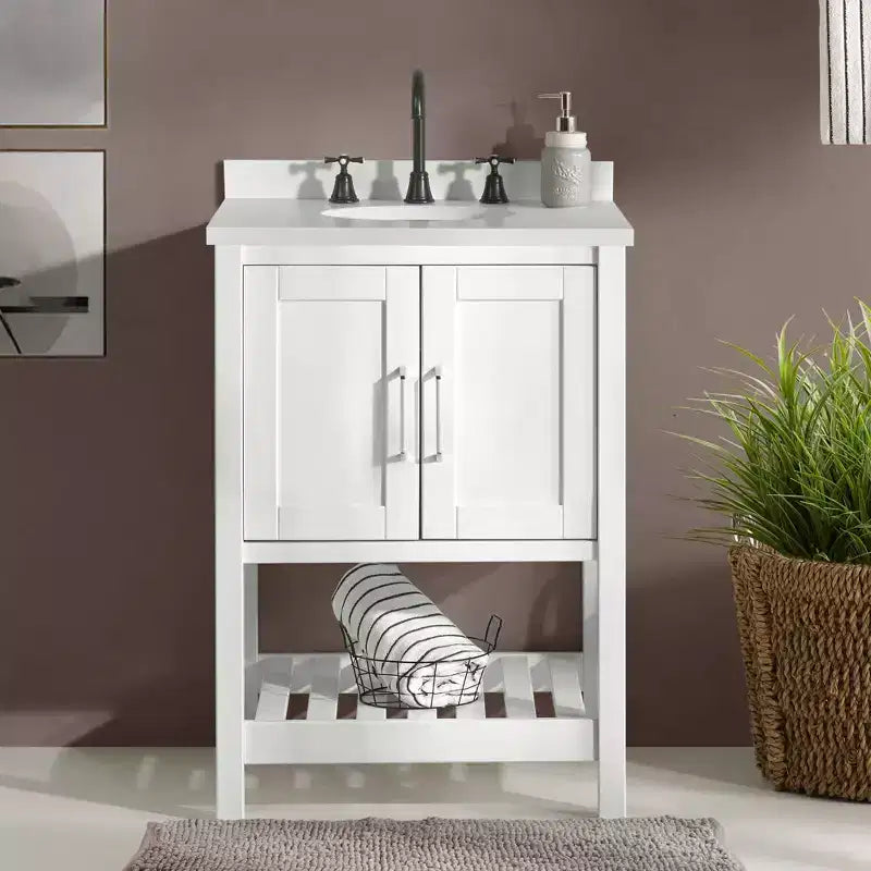 Meuble-lavabo Alaterre Furniture Bennet Blanc