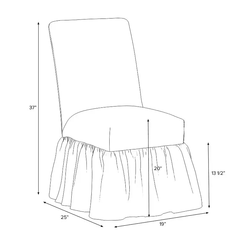 Chaise de salle à manger déhoussable à volants - Threshold designed with Studio McGee