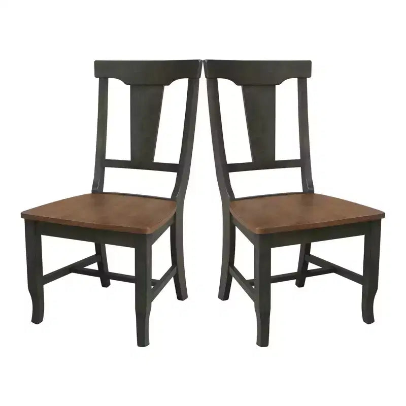 International Concepts Lot de 2 chaises à dossier ajouré