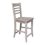 International Concepts Tabouret de bar à hauteur de comptoir 24 po Roma en bois massif, expresso