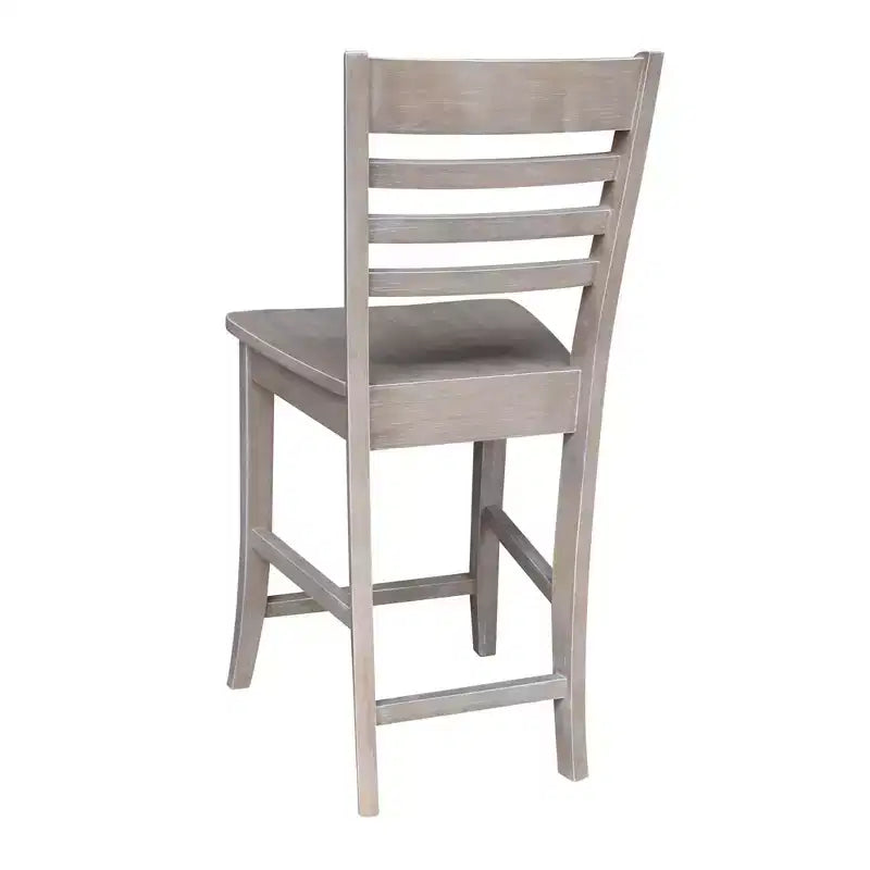 International Concepts Tabouret de bar à hauteur de comptoir 24 po Roma en bois massif, expresso