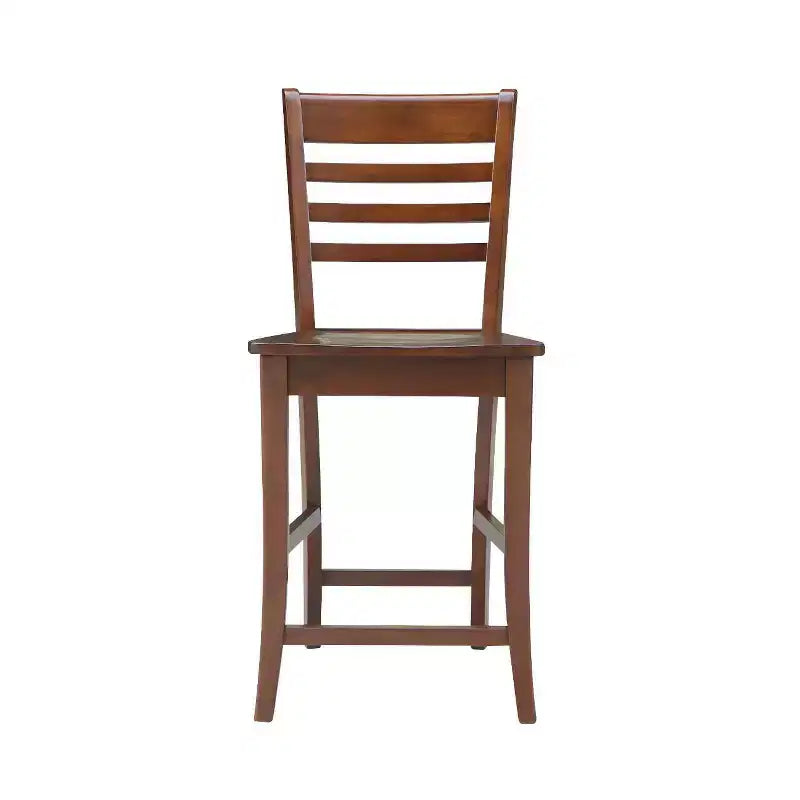 International Concepts Tabouret de bar à hauteur de comptoir 24 po Roma en bois massif, expresso