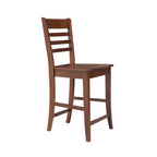 International Concepts Tabouret de bar à hauteur de comptoir 24 po Roma en bois massif, expresso