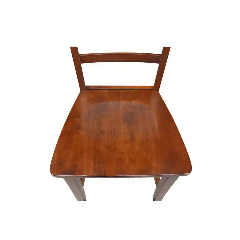 International Concepts Tabouret de bar à hauteur de comptoir 24 po Roma en bois massif, expresso