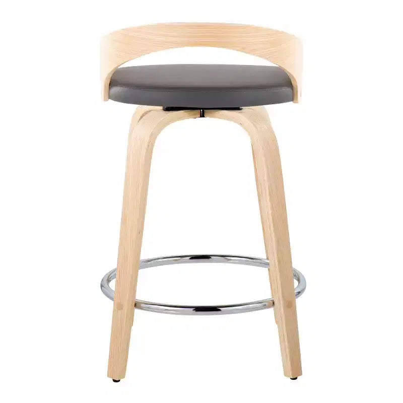 LumiSource Lot de 2 tabourets de bar pivotants Grotto de 24 po (hauteur de comptoir)