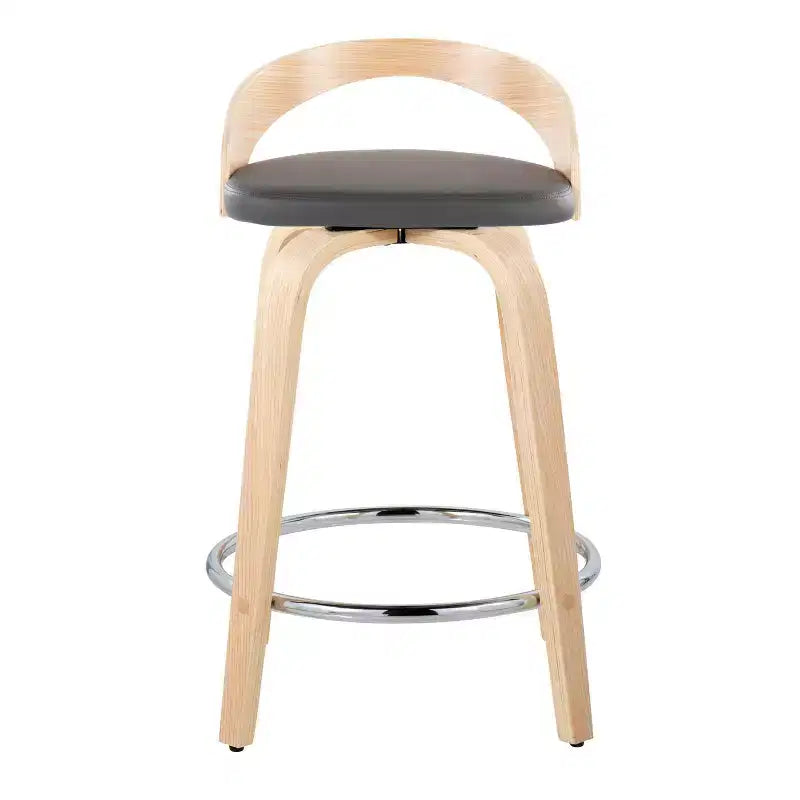 LumiSource Lot de 2 tabourets de bar pivotants Grotto de 24 po (hauteur de comptoir)