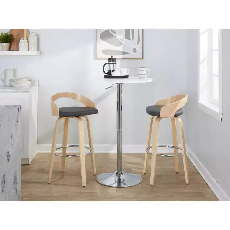 Lot de 2 tabourets de bar pivotants Grotto 76 cm LumiSource
