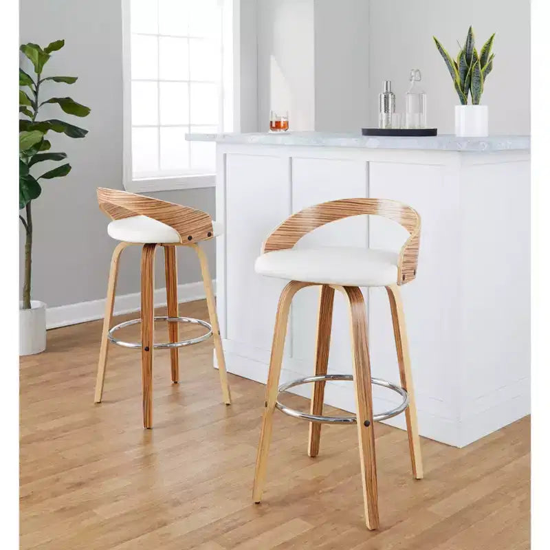 Lot de 2 tabourets de bar pivotants Grotto 76 cm LumiSource
