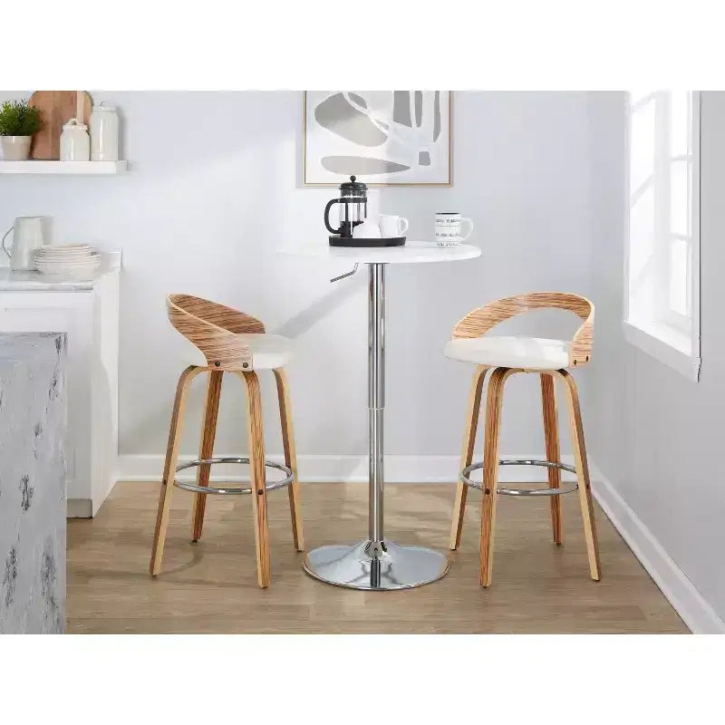 Lot de 2 tabourets de bar pivotants Grotto 76 cm LumiSource