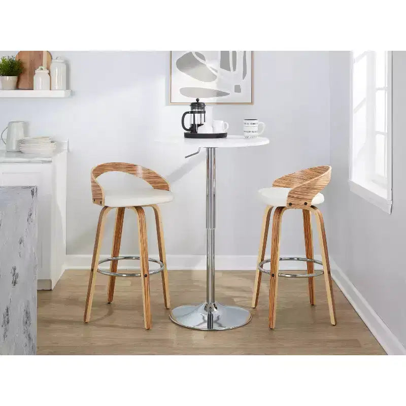 Lot de 2 tabourets de bar pivotants Grotto 76 cm LumiSource