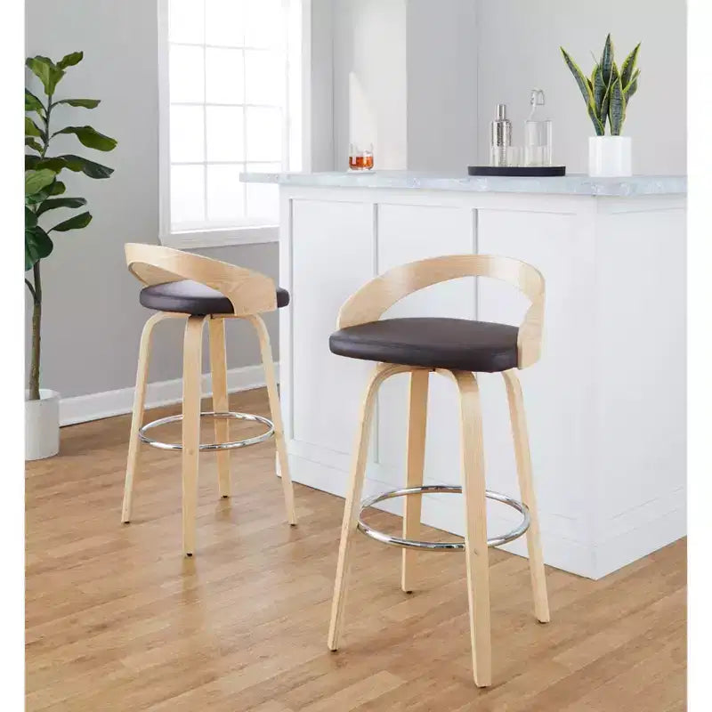 Lot de 2 tabourets de bar pivotants Grotto 76 cm LumiSource