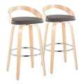 Lot de 2 tabourets de bar pivotants Grotto 76 cm LumiSource