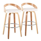 Lot de 2 tabourets de bar pivotants Grotto 76 cm LumiSource