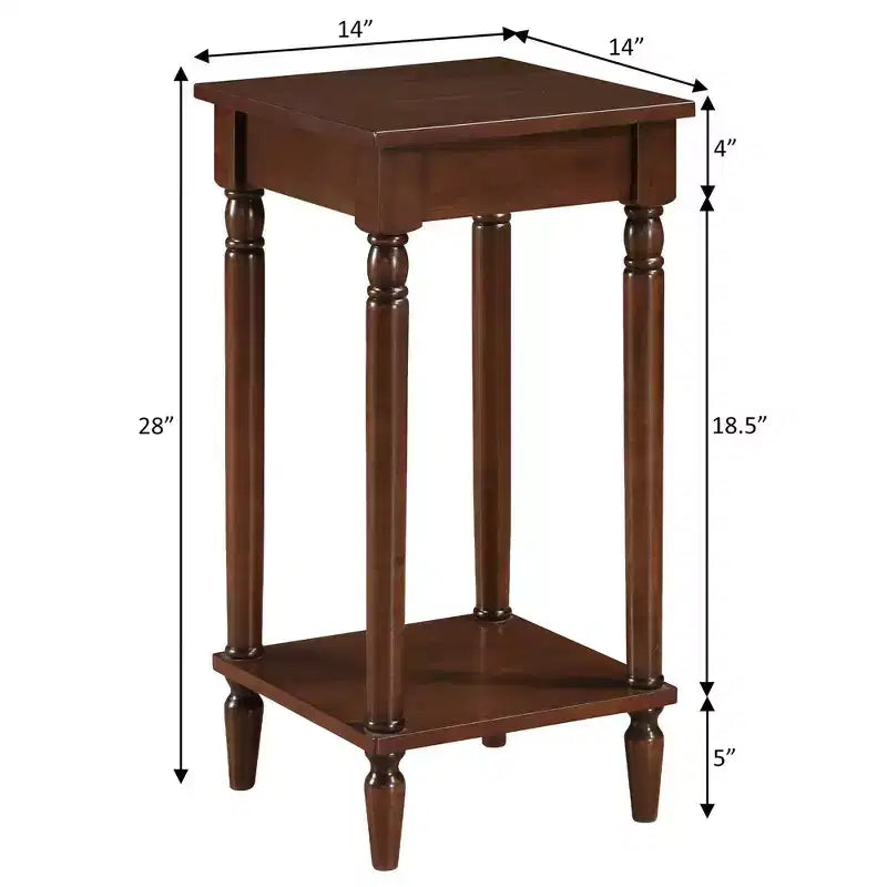 Table d'appoint Kim Breighton Home avec étagère, style campagne française