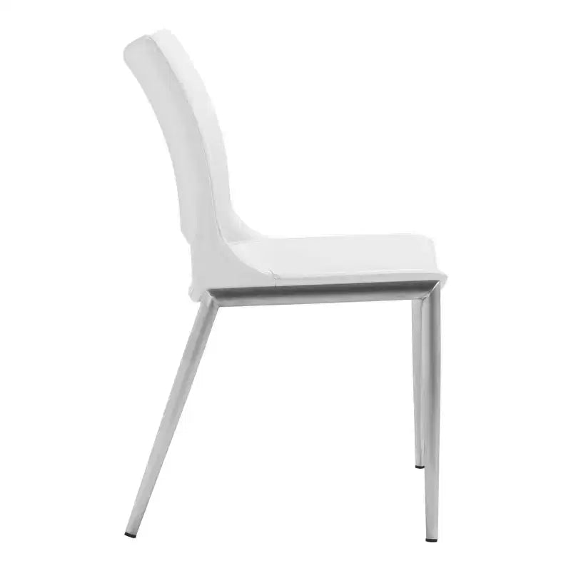 Lot de 2 chaises de salle à manger Geary - ZM Home : Rembourrées, cadre en acier