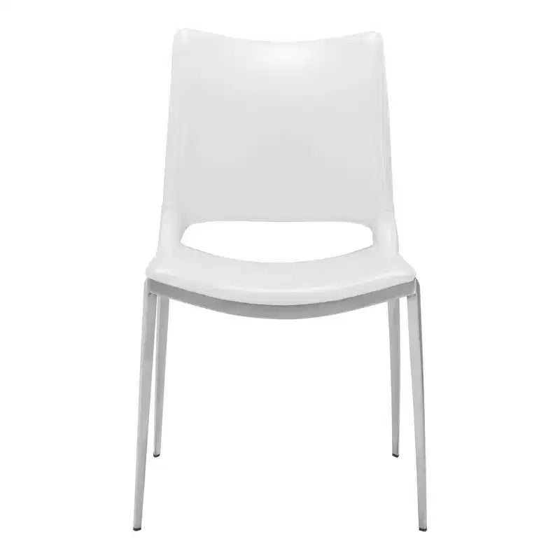Lot de 2 chaises de salle à manger Geary - ZM Home : Rembourrées, cadre en acier