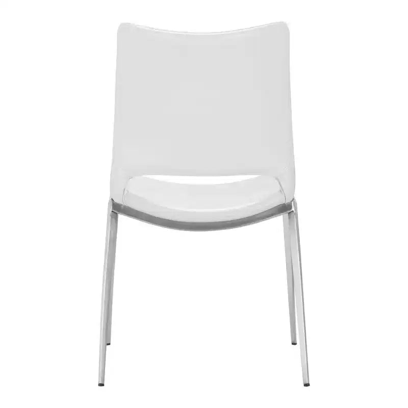 Lot de 2 chaises de salle à manger Geary - ZM Home : Rembourrées, cadre en acier